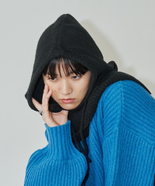 Auntie Rosa Holiday（アンティローザホリデー）の「ブークレバラクラバ（ニットキャップ/ビーニー・レディース・グレー/ブルー/アイボリー/ブラック/グリーン・FREE）」の18枚目の写真