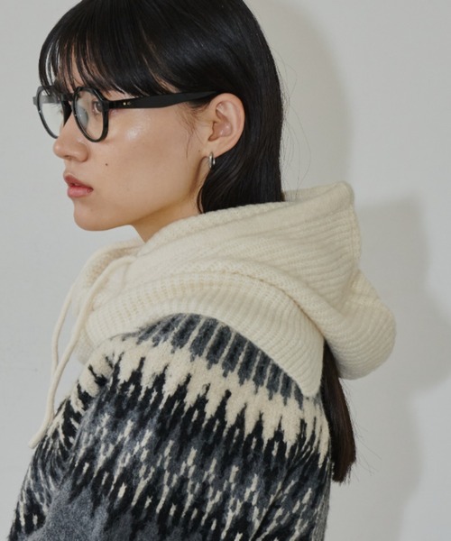 Auntie Rosa Holiday（アンティローザホリデー）の「ブークレバラクラバ（ニットキャップ/ビーニー・レディース・グレー/ブルー/アイボリー/ブラック/グリーン・FREE）」の22枚目の写真