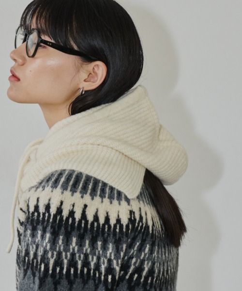 Auntie Rosa Holiday（アンティローザホリデー）の「ブークレバラクラバ（ニットキャップ/ビーニー・レディース・グレー/ブルー/アイボリー/ブラック/グリーン・FREE）」の21枚目の写真