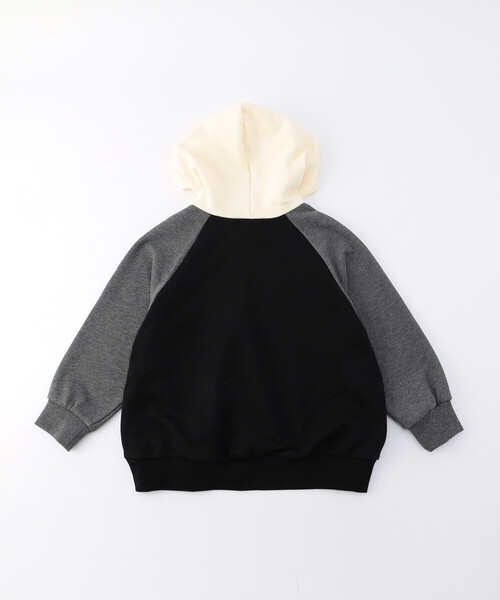 COMME CA ISM(コムサイズム)の「配色パーカ(パーカー・キッズ・ネイビー/ホワイト・100cm/110cm/120cm/130cm/140cm/150cm)」の3枚目の写真