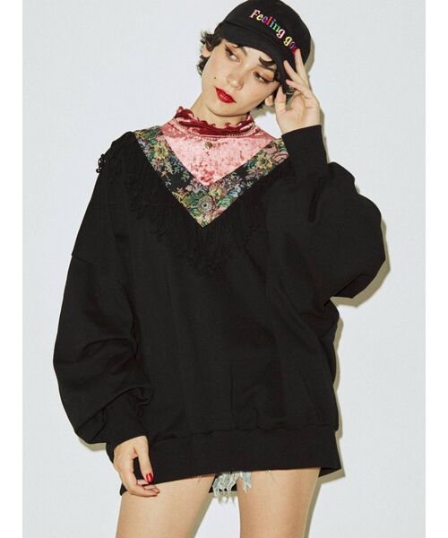 jouetie（ジュエティ）の「ベロアハイネックトップス（Tシャツ