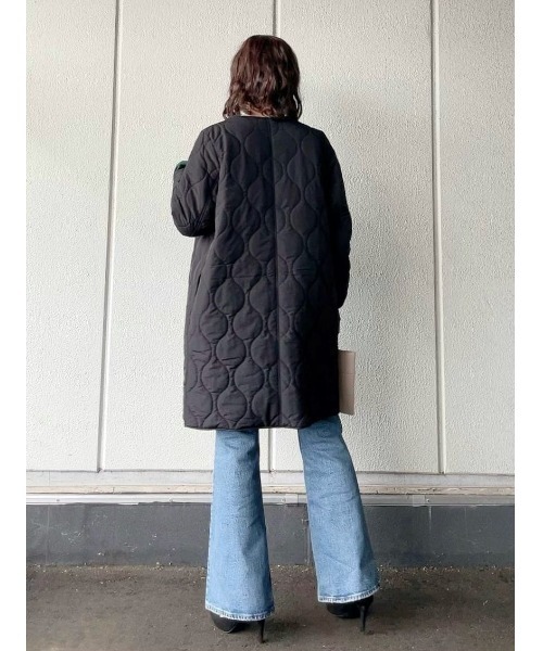 HONEYSUCKLE ROSE（ハニーサックルローズ）の「【HONEYSUCKLE ROSE】2WAYキルトコート（ダウンジャケット/コート・レディース・オフホワイト/ブラック・M/L）」の21枚目の写真