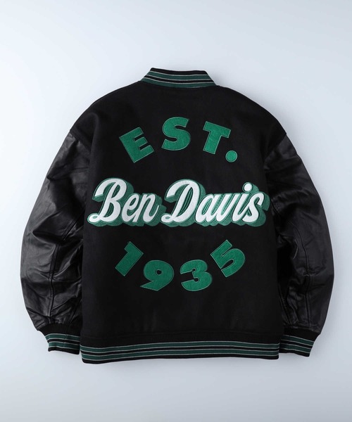 BEN DAVIS（ベンデイビス）の「【BEN DAVIS】フェイクメルトンスタジャン（スタジャン・メンズ・グリーン/ブルー/ブラック/ワイン・M/S/L/XL）」の8枚目の写真