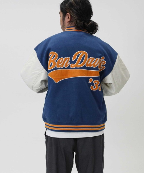BEN DAVIS（ベンデイビス）の「【BEN DAVIS】フェイクメルトンスタジャン（スタジャン・メンズ・グリーン/ブルー/ブラック/ワイン・M/S/L/XL）」の5枚目の写真