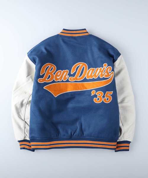 BEN DAVIS（ベンデイビス）の「【BEN DAVIS】フェイクメルトンスタジャン（スタジャン・メンズ・グリーン/ブルー/ブラック/ワイン・M/S/L/XL）」の11枚目の写真