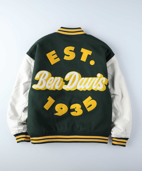 BEN DAVIS（ベンデイビス）の「【BEN DAVIS】フェイクメルトンスタジャン（スタジャン・メンズ・グリーン/ブルー/ブラック/ワイン・M/S/L/XL）」の9枚目の写真