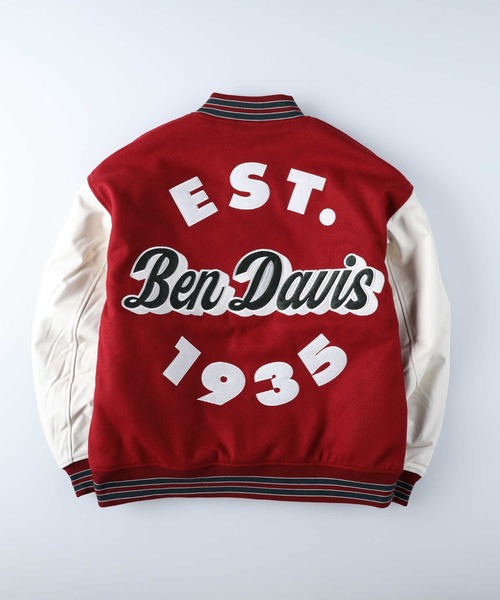 BEN DAVIS（ベンデイビス）の「【BEN DAVIS】フェイクメルトンスタジャン（スタジャン・メンズ・グリーン/ブルー/ブラック/ワイン・M/S/L/XL）」の12枚目の写真