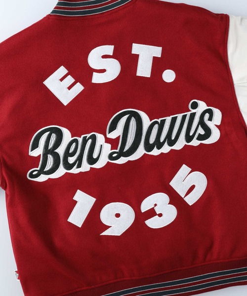 BEN DAVIS（ベンデイビス）の「【BEN DAVIS】フェイクメルトンスタジャン（スタジャン・メンズ・グリーン/ブルー/ブラック/ワイン・M/S/L/XL）」の14枚目の写真