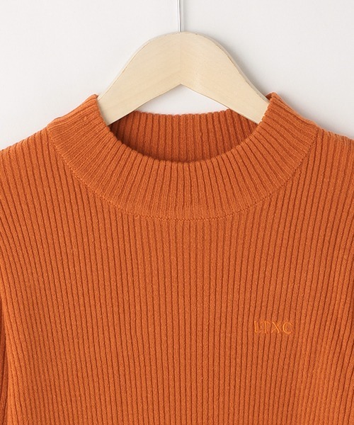 LOVETOXIC(ラブトキシック)の「リブニットプルオーバー(ニット/セーター・キッズ・ブラック/サックスブルー/オレンジ/アイボリー・SS/S/M/L)」の6枚目の写真