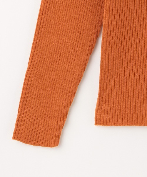 LOVETOXIC(ラブトキシック)の「リブニットプルオーバー(ニット/セーター・キッズ・ブラック/サックスブルー/オレンジ/アイボリー・SS/S/M/L)」の8枚目の写真