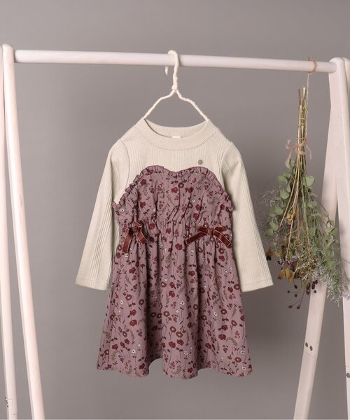 セール 花柄ドッキングワンピース ワンピース Apres Les Cours アプレレクール のファッション通販 Zozotown