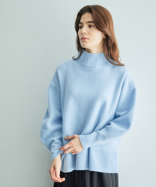 カシミヤブレンドワイドスリーブ