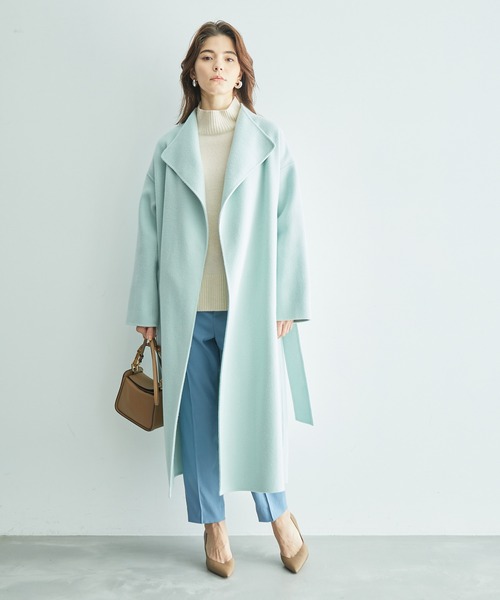 カシミヤブレンドワイドスリーブ