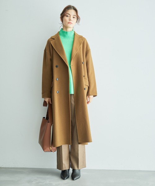 カシミヤブレンドワイドスリーブ