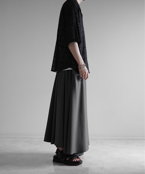 KUUUPY（クーピー）の「Lace Sheer Open Collar Shirt - レースシアー開襟シャツ（シャツ/ブラウス・メンズ・ブルー/ブラック/グリーン・SMALL/MEDIUM/LARGE）」の13枚目の写真