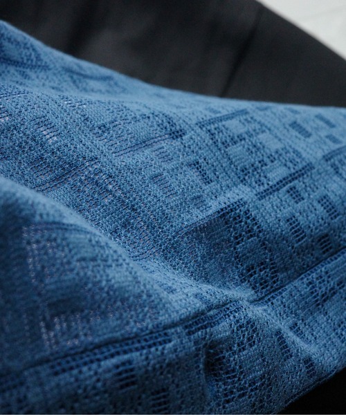 KUUUPY（クーピー）の「Lace Sheer Open Collar Shirt - レースシアー開襟シャツ（シャツ/ブラウス・メンズ・ブルー/ブラック/グリーン・SMALL/MEDIUM/LARGE）」の19枚目の写真