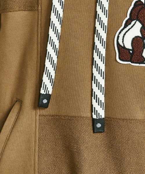 DOUBLE STANDARD CLOTHING（ダブルスタンダードクロージング）の「パッチワークスウェットパーカー（パーカー・レディース・モカ/パープル・FREE）」の13枚目の写真