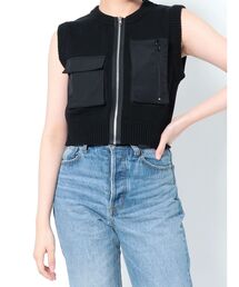 ミリタリーニットベスト