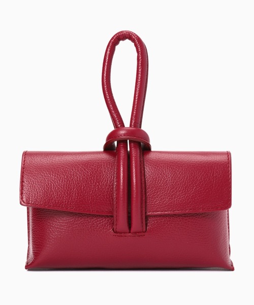 ROSE BUD（ローズバッド）の「(MARLON)レザークラッチバッグ（クラッチバッグ・レディース・ブラック/ボルドー・FREE）」の8枚目の写真