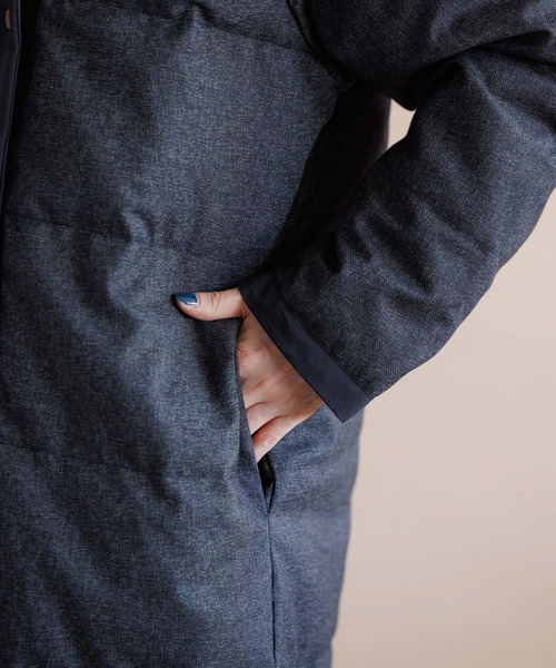 RAW FUDGE（ローファッジ）の「ツイード×ビンテージタフタリバーシブルダウン（ダウンジャケット/コート・レディース・ブラック/ネイビー・M）」の17枚目の写真