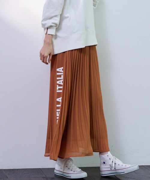 FILA プリーツスカート Lサイズ クリーム色 FILA（フィラ）の「＜FILA/フィラ＞シフォンプリーツ