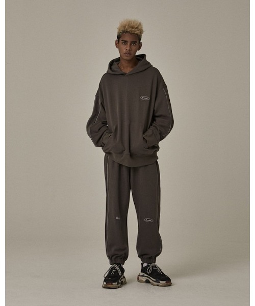 VIBGYOR(ヴィブジョー)の「【Re:one】-OVERR- SCOTCH PIPING PANTS(MA)(スウェットパンツ・メンズ・カーキ/ベージュ・FREE)」の7枚目の写真