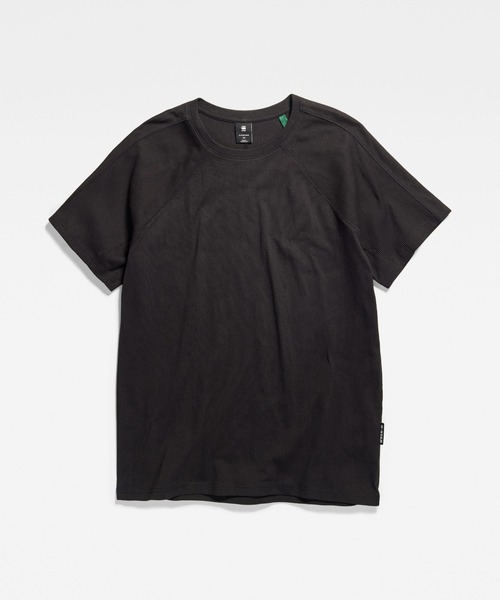 G-STAR（ジースター）の「MOTO T-SHIRT/ラグランスリーブ（Tシャツ/カットソー・メンズ・ダークブラック/ホワイト・SMALL/MEDIUM/LARGE/X-LARGE/X-SMALL）」の11枚目の写真