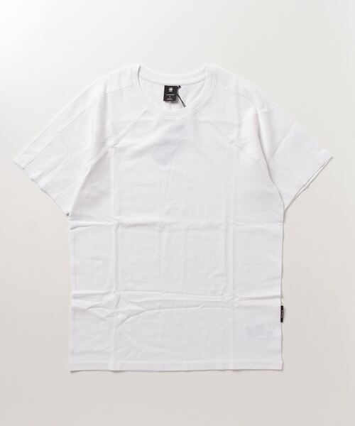 G-STAR（ジースター）の「MOTO T-SHIRT/ラグランスリーブ（Tシャツ/カットソー・メンズ・ダークブラック/ホワイト・SMALL/MEDIUM/LARGE/X-LARGE/X-SMALL）」の13枚目の写真