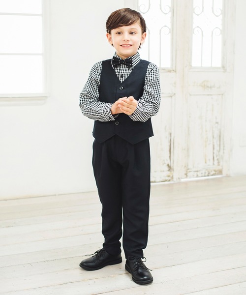 BRANSHES（ブランシェス）の「【キメ服】フォーマルベスト（スーツベスト・キッズ・ネイビー/グレー・110/130/120）」の22枚目の写真