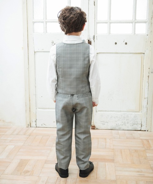 BRANSHES（ブランシェス）の「【キメ服】フォーマルベスト（スーツベスト・キッズ・ネイビー/グレー・110/130/120）」の21枚目の写真