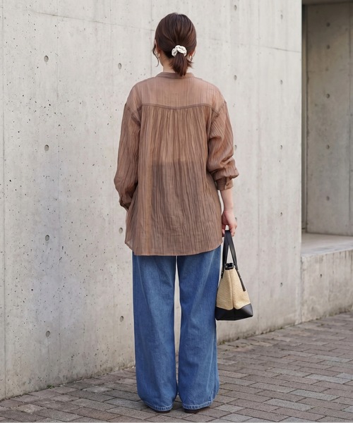 SELECT LEVERY(セレクトリベリー)の「ワイドデニムパンツ(デニムパンツ・レディース・ブルー/ワンウォッシュ/ネイビー/ブラック/ホワイト・MEDIUM/LARGE/X-LARGE/SMALL)」の10枚目の写真
