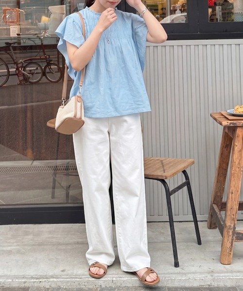 SELECT LEVERY(セレクトリベリー)の「ワイドデニムパンツ(デニムパンツ・レディース・ブルー/ワンウォッシュ/ネイビー/ブラック/ホワイト・MEDIUM/LARGE/X-LARGE/SMALL)」の17枚目の写真