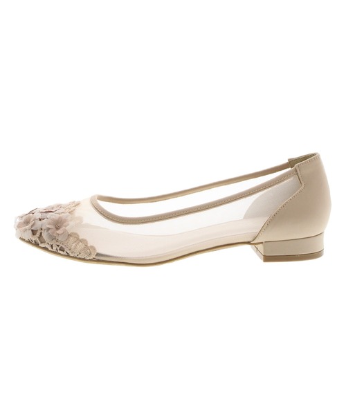 JELLY BEANS（ジェリービーンズ）の「レースフラワートゥシアーパンプス(204-12880)JELLY BEANS(ジェリービーンズ)（パンプス・レディース・ベージュ/グリーン/ピンク・24.5/23/23.5/22.5/24）」の4枚目の写真