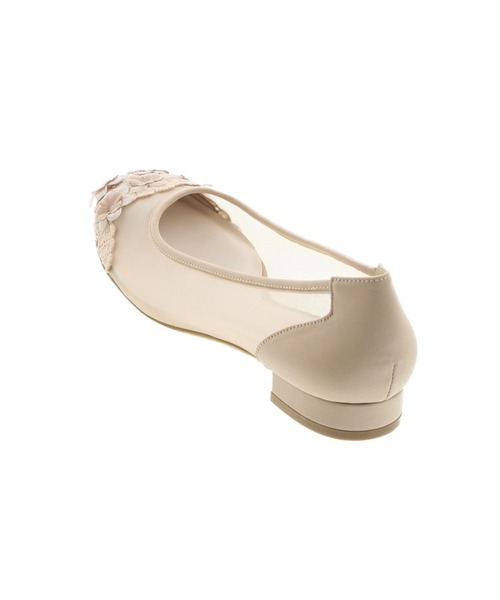 JELLY BEANS（ジェリービーンズ）の「レースフラワートゥシアーパンプス(204-12880)JELLY BEANS(ジェリービーンズ)（パンプス・レディース・ベージュ/グリーン/ピンク・24.5/23/23.5/22.5/24）」の5枚目の写真