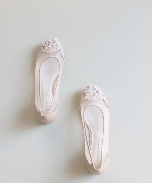 JELLY BEANS（ジェリービーンズ）の「レースフラワートゥシアーパンプス(204-12880)JELLY BEANS(ジェリービーンズ)（パンプス・レディース・ベージュ/グリーン/ピンク・24.5/23/23.5/22.5/24）」の19枚目の写真