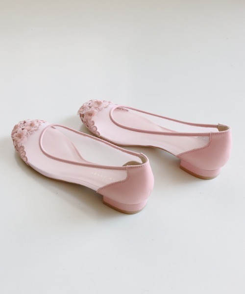 JELLY BEANS（ジェリービーンズ）の「レースフラワートゥシアーパンプス(204-12880)JELLY BEANS(ジェリービーンズ)（パンプス・レディース・ベージュ/グリーン/ピンク・24.5/23/23.5/22.5/24）」の22枚目の写真