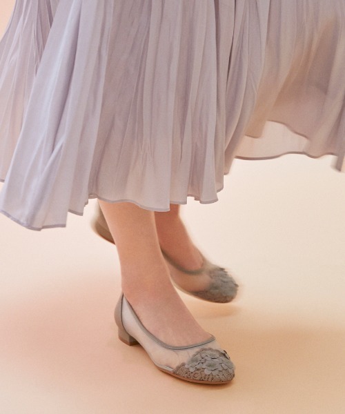 JELLY BEANS（ジェリービーンズ）の「レースフラワートゥシアーパンプス(204-12880)JELLY BEANS(ジェリービーンズ)（パンプス・レディース・ベージュ/グリーン/ピンク・24.5/23/23.5/22.5/24）」の13枚目の写真