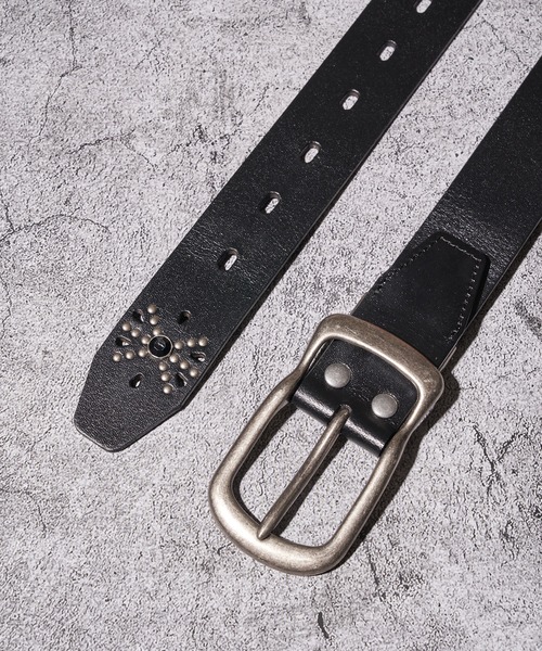 ADPOSION（アドポーション）の「牛革レザー バックルベルト / スタッズベルト（ベルト・メンズ・ダークブラウン系4/ダークブラウン系2/ブラック系2/ブラック系3/ダークブラウン系1/ブラック系5/ダークブラウン系5/ダークブラウン系3/ブラック系1/ブラック系4・FREE）」の11枚目の写真