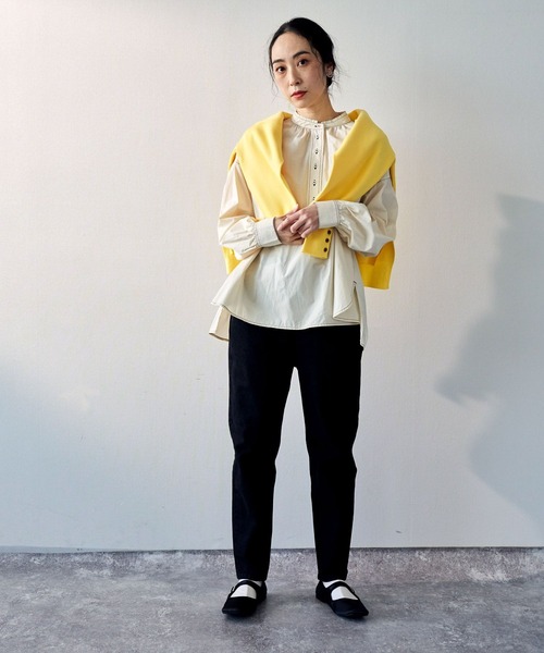 studio CLIP（スタディオクリップ）の「スッキリイージーデニムテーパードパンツ[プチ・プラスサイズあり]（デニムパンツ・レディース・ブラック/インディゴブルー/ブルー/アイボリー・SMALL/MEDIUM/LARGE/X-LARGE/XXX-LARGE/XX-LARGE/PM/PL）」の19枚目の写真