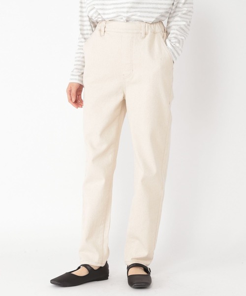 studio CLIP（スタディオクリップ）の「スッキリイージーデニムテーパードパンツ[プチ・プラスサイズあり]（デニムパンツ・レディース・ブラック/インディゴブルー/ブルー/アイボリー・SMALL/MEDIUM/LARGE/X-LARGE/XXX-LARGE/XX-LARGE/PM/PL）」の21枚目の写真