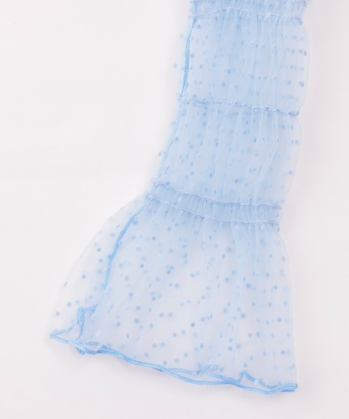 DISCOAT（ディスコート）の「【WEB限定】ドットチュールアームカバー（アームカバー・レディース・アイボリー/ブルー/ホワイト・FREE）」の11枚目の写真