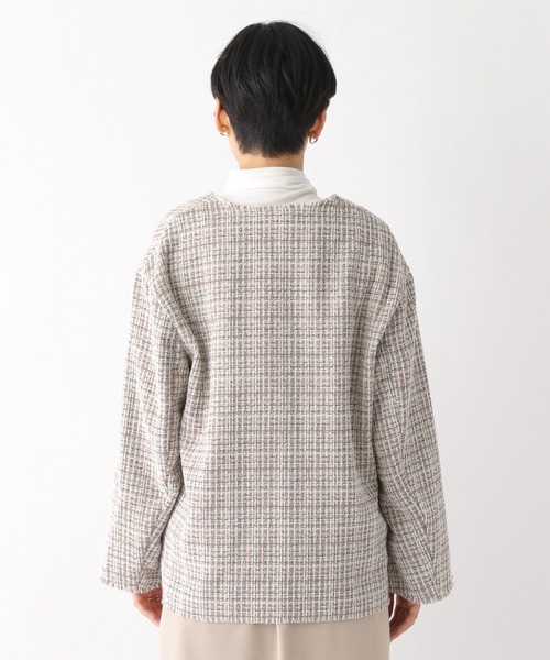 LEPSIM（レプシィム）の「ツイードノーカラージャケット 174260（ノー