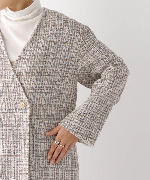 LEPSIM（レプシィム）の「ツイードノーカラージャケット 174260（ノー