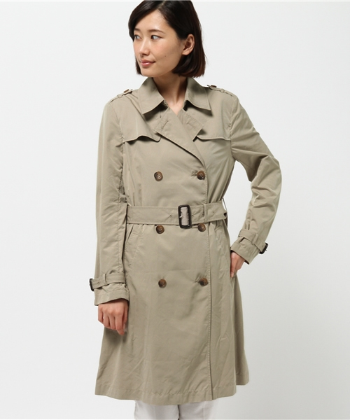NATURAL BEAUTY BASIC(ナチュラルビューティーベーシック)の「ソフトトレンチロングコート(トレンチコート・レディース・ベージュ/ベージュ系その他/ネイビー・LARGE/SMALL/MEDIUM)」の2枚目の写真