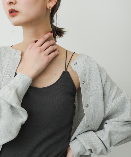 SENSE OF PLACE by URBAN RESEARCH(センスオブプレイスバイアーバンリサーチ)の「ダブルストラップカップツキキャミソール(キャミソール・レディース・オレンジ/ベージュ/ブラック/ライトベージュ/チャコールグレー/オフホワイト・ONE)」の13枚目の写真