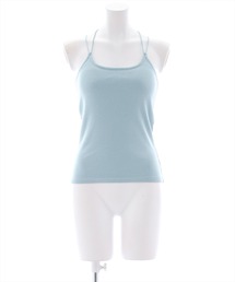 カップ付リブキャミソール [着回し力抜群 大人 カジュアル ダブルストラップ]≪2024AW≫