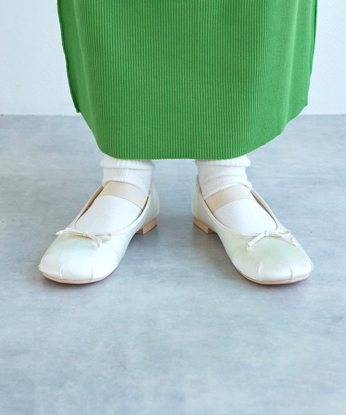 w closet(ダブルクローゼット)の「バレエシューズ(バレエシューズ・レディース・アイボリー/ピンク/シルバー/ブラック/サックスブルー・M/L)」の8枚目の写真