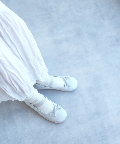 w closet(ダブルクローゼット)の「バレエシューズ(バレエシューズ・レディース・アイボリー/ピンク/シルバー/ブラック/サックスブルー・M/L)」の14枚目の写真