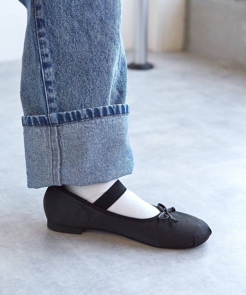 w closet(ダブルクローゼット)の「バレエシューズ(バレエシューズ・レディース・アイボリー/ピンク/シルバー/ブラック/サックスブルー・M/L)」の18枚目の写真