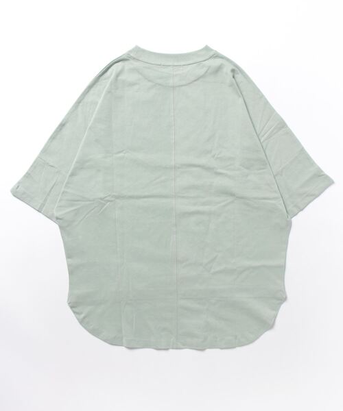 POU DOU DOU(プードゥドゥ)の「花瓶ねこプリントドルマンTee(Tシャツ/カットソー・レディース・オフホワイト/ブラック/サックスブルー・3)」の15枚目の写真